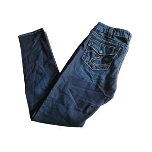 Vintage Silver Jean Co Denim Blue Jeans Suki Super Skinny Size 31 Womens